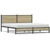 Image de vidaXL Cadre de lit en métal sans matelas chêne sonoma 183x213 cm