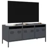 Image de vidaXL Meuble TV anthracite 101,5x39x43,5 cm acier laminé à froid851228