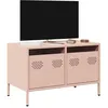 Image de vidaXL Meuble TV rose 68x39x43,5 cm acier laminÃ© Ã  froid
