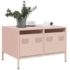 Image de vidaXL Meuble TV rose 68x50x43,5 cm acier laminé à froid851239