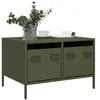 Image de vidaXL Meuble TV vert olive 68x50x43,5 cm acier laminé à froid851242