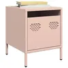 Image de vidaXL Tables de chevet 2 pcs rose 35x39x43,5 cm acier851247