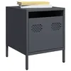 Image de vidaXL Tables de chevet 2 pcs anthracite 35x39x43,5 cm acier851249