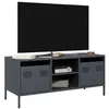 Image de vidaXL Meuble TV anthracite 101,5x39x43,5 cm acier laminé à froid851300