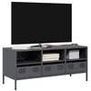 Image de vidaXL Meuble TV anthracite 101,5x39x43,5 cm acier laminé à froid851324