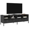 Image de vidaXL Meuble TV noir 135x39x43,5 cm acier laminé à froid851328