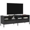 Image de vidaXL Meuble TV noir 135x39x43,5 cm acier laminé à froid851334