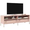Image de vidaXL Meuble TV rose 135x39x43,5 cm acier laminé à froid851335