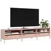 Image de vidaXL Meuble TV rose 202x39x43,5 cm acier laminÃ© Ã  froid