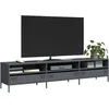 Image de vidaXL Meuble TV anthracite 202x39x43,5 cm acier laminÃ© Ã  froid