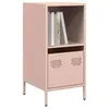 Image de vidaXL Buffet rose 35x39x73,5 cm acier laminé à froid851353