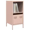 Image de vidaXL Buffet rose 35x39x73,5 cm acier laminÃ© Ã  froid