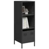 Image de vidaXL Buffet haut noir 35x39x103,5 cm acier851376