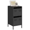 Image de vidaXL Buffet noir 35x39x73,5 cm acier laminé à froid851394