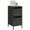 Image de vidaXL Buffet noir 35x39x73,5 cm acier laminÃ© Ã  froid
