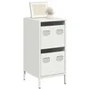 Image de vidaXL Buffet blanc 35x39x73,5 cm acier laminÃ© Ã  froid