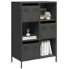 Image de vidaXL Buffet haut noir 68x39x103,5 cm acier851406