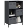 Image de vidaXL Buffet haut anthracite 68x39x103,5 cm acier851408