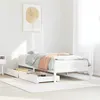 Image de vidaXL Cadre de lit sans matelas blanc 90x200 cm bois de pin massif