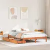 Image de vidaXL Cadre de lit sans matelas cire marron 140x200cm bois pin massif