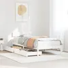 Image de vidaXL Cadre de lit sans matelas blanc 90x190 cm bois de pin massif