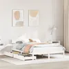 Image de vidaXL Cadre de lit sans matelas blanc 135x190 cm bois de pin massif
