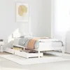 Image de vidaXL Cadre de lit sans matelas blanc 90x200 cm bois de pin massif