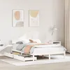 Image de vidaXL Cadre de lit sans matelas blanc 140x200 cm bois de pin massif