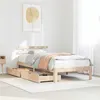 Image de vidaXL Cadre de lit avec tiroirs sans matelas 90x200 cm