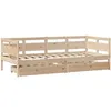 Image de vidaXL Lit de jour avec tiroirs sans matelas 90x190 cm bois massif3302118