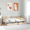 Image de vidaXL Lit de jour avec tiroirs 90x190 cm bois de pin massif