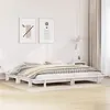 Image de vidaXL Cadre de lit sans matelas blanc 200x200 cm bois massif de pin