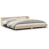 Image de vidaXL Cadre de lit avec tÃªte de lit 200x200 cm Bois de pin massif