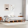 Image de vidaXL Cadre de lit sans matelas cire marron 200x200cm bois pin massif