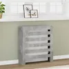 Image de vidaXL Cache-radiateur gris béton 78x20x82 cm bois d'ingénierie852684
