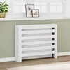 Image de vidaXL vidaXL Cache-radiateur blanc 104x20x82 cm bois d'ingénierie