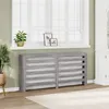 Image de vidaXL Cache-radiateur sonoma gris 175x20x82 cm bois d'ingénierie852713