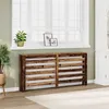 Image de vidaXL Cache-radiateur vieux bois 175x20x82 cm bois d'ingénierie852715