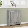 Image de vidaXL Cache-radiateur gris béton 78x20x82 cm bois d'ingénierie852729