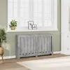 Image de vidaXL Cache-radiateur gris béton 149x20x82 cm bois d'ingénierie852747