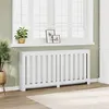 Image de vidaXL Cache-radiateur blanc 175x20x82 cm bois d'ingénierie852753