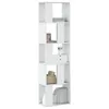 Image de vidaXL Bibliothèque 5 niveaux blanc 45x23,5x162,5 cm bois d'ingénierie852780