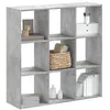 Image de vidaXL BibliothÃ¨que gris bÃ©ton 102x32x102 cm bois d'ingÃ©nierie