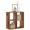 Image de vidaXL Bibliothèque vieux bois 68,5x32x68,5 cm bois d'ingénierie852832
