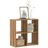 Image de vidaXL Bibliothèque chêne artisanal 68,5x32x68,5 cm bois d'ingénierie852833