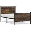 Image de vidaXL Cadre de lit mÃ©tal avec tÃªte de lit et pied de lit 90x190 cm