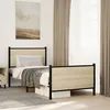 Image de vidaXL Cadre de lit en métal sans matelas chêne sonoma 80x200 cm