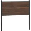 Image de vidaXL Vidaxl Tête De Lit Chêne Marron 90 Cm Bois D'ingénierie Et Acier