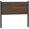 Image de vidaXL Vidaxl Tête De Lit Chêne Marron 107 Cm Bois D'ingénierie Et Acier