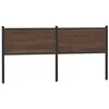 Image de vidaXL TÃªte de lit chÃªne marron 160 cm bois d'ingÃ©nierie et acier